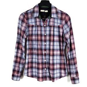 Isabella Sinclair Plaid Buttondown Top S